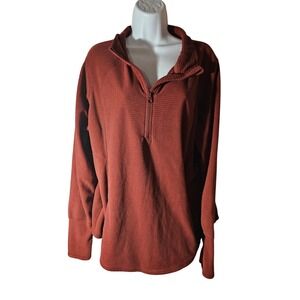 St. John Bay Active Pullover Size XXL - Rust Color (T92)
